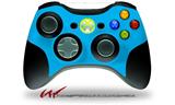 Solid Color Blue Neon - Decal Style Skin fits Microsoft XBOX 360 Wireless Controller (CONTROLLER NOT INCLUDED)