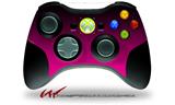 Smooth Fades Hot Pink Black - Decal Style Skin compatible with Microsoft XBOX 360 Wireless Controller (CONTROLLER NOT INCLUDED)