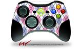 Argyle Pink and Blue - Decal Style Skin fits Microsoft XBOX 360 Wireless Controller (CONTROLLER NOT INCLUDED)