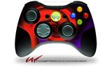 Alecias Swirl 01 Red - Decal Style Skin fits Microsoft XBOX 360 Wireless Controller (CONTROLLER NOT INCLUDED)