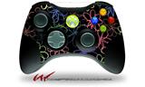 Kearas Flowers on Black - Decal Style Skin fits Microsoft XBOX 360 Wireless Controller (CONTROLLER NOT INCLUDED)
