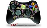 Neon Swoosh on Black - Decal Style Skin fits Microsoft XBOX 360 Wireless Controller (CONTROLLER NOT INCLUDED)