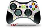 Neon Swoosh on White - Decal Style Skin fits Microsoft XBOX 360 Wireless Controller (CONTROLLER NOT INCLUDED)