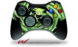 Alecias Swirl 02 Green - Decal Style Skin fits Microsoft XBOX 360 Wireless Controller (CONTROLLER NOT INCLUDED)