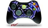 Alecias Swirl 02 Blue - Decal Style Skin fits Microsoft XBOX 360 Wireless Controller (CONTROLLER NOT INCLUDED)