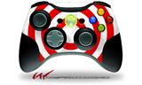 Bullseye Red and White - Decal Style Skin fits Microsoft XBOX 360 Wireless Controller (CONTROLLER NOT INCLUDED)