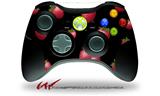 Strawberries on Black - Decal Style Skin fits Microsoft XBOX 360 Wireless Controller (CONTROLLER NOT INCLUDED)
