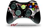 Abstract 02 Red - Decal Style Skin fits Microsoft XBOX 360 Wireless Controller (CONTROLLER NOT INCLUDED)