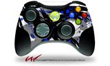 Abstract 02 Blue - Decal Style Skin fits Microsoft XBOX 360 Wireless Controller (CONTROLLER NOT INCLUDED)