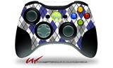 Argyle Blue and Gray - Decal Style Skin fits Microsoft XBOX 360 Wireless Controller (CONTROLLER NOT INCLUDED)