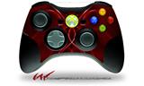 Abstract 01 Red - Decal Style Skin fits Microsoft XBOX 360 Wireless Controller (CONTROLLER NOT INCLUDED)
