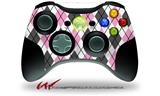 Argyle Pink and Gray - Decal Style Skin fits Microsoft XBOX 360 Wireless Controller (CONTROLLER NOT INCLUDED)