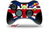Union Jack 02 - Decal Style Skin fits Microsoft XBOX 360 Wireless Controller (CONTROLLER NOT INCLUDED)