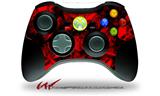 Skulls Confetti Red - Decal Style Skin fits Microsoft XBOX 360 Wireless Controller (CONTROLLER NOT INCLUDED)