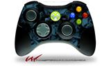 Skulls Confetti Blue - Decal Style Skin fits Microsoft XBOX 360 Wireless Controller (CONTROLLER NOT INCLUDED)
