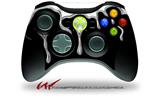 Chrome Drip on Black - Decal Style Skin fits Microsoft XBOX 360 Wireless Controller (CONTROLLER NOT INCLUDED)