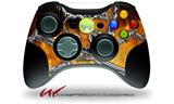 Chrome Skull on Fire - Decal Style Skin fits Microsoft XBOX 360 Wireless Controller (CONTROLLER NOT INCLUDED)