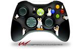 Penguins on Black - Decal Style Skin fits Microsoft XBOX 360 Wireless Controller (CONTROLLER NOT INCLUDED)