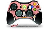 Penguins on Pink - Decal Style Skin fits Microsoft XBOX 360 Wireless Controller (CONTROLLER NOT INCLUDED)