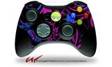 Twisted Garden Hot Pink and Blue - Decal Style Skin fits Microsoft XBOX 360 Wireless Controller (CONTROLLER NOT INCLUDED)