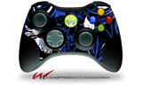 Twisted Garden Blue and White - Decal Style Skin fits Microsoft XBOX 360 Wireless Controller (CONTROLLER NOT INCLUDED)