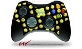 Smileys on Black - Decal Style Skin fits Microsoft XBOX 360 Wireless Controller (CONTROLLER NOT INCLUDED)