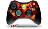 Fire Flower - Decal Style Skin fits Microsoft XBOX 360 Wireless Controller (CONTROLLER NOT INCLUDED)