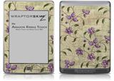 Flowers and Berries Purple - Decal Style Skin (fits Amazon Kindle Touch Skin)