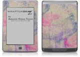 Pastel Abstract Pink and Blue - Decal Style Skin (fits Amazon Kindle Touch Skin)