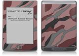 Camouflage Pink - Decal Style Skin (fits Amazon Kindle Touch Skin)