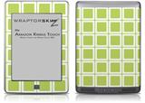 Squared Sage Green - Decal Style Skin (fits Amazon Kindle Touch Skin)