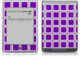 Squared Purple - Decal Style Skin (fits Amazon Kindle Touch Skin)