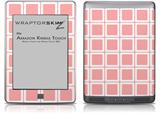 Squared Pink - Decal Style Skin (fits Amazon Kindle Touch Skin)