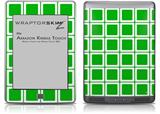 Squared Green - Decal Style Skin (fits Amazon Kindle Touch Skin)