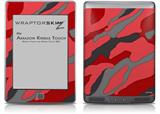 Camouflage Red - Decal Style Skin (fits Amazon Kindle Touch Skin)