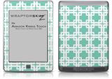 Boxed Seafoam Green - Decal Style Skin (fits Amazon Kindle Touch Skin)