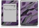 Camouflage Purple - Decal Style Skin (fits Amazon Kindle Touch Skin)