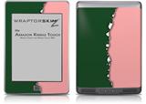 Ripped Colors Green Pink - Decal Style Skin (fits Amazon Kindle Touch Skin)