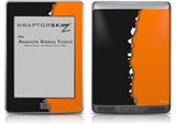 Ripped Colors Black Orange - Decal Style Skin (fits Amazon Kindle Touch Skin)