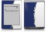 Ripped Colors Blue White - Decal Style Skin (fits Amazon Kindle Touch Skin)