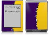 Ripped Colors Purple Yellow - Decal Style Skin (fits Amazon Kindle Touch Skin)