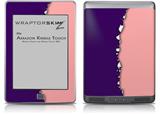 Ripped Colors Purple Pink - Decal Style Skin (fits Amazon Kindle Touch Skin)