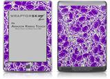 Scattered Skulls Purple - Decal Style Skin (fits Amazon Kindle Touch Skin)