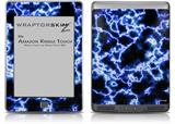 Electrify Blue - Decal Style Skin (fits Amazon Kindle Touch Skin)