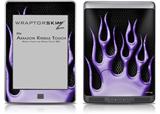 Metal Flames Purple - Decal Style Skin (fits Amazon Kindle Touch Skin)