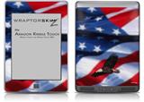 Ole Glory Bald Eagle - Decal Style Skin (fits Amazon Kindle Touch Skin)