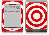 Bullseye Red and White - Decal Style Skin (fits Amazon Kindle Touch Skin)