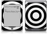 Bullseye Black and White - Decal Style Skin (fits Amazon Kindle Touch Skin)