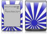 Rising Sun Japanese Flag Blue - Decal Style Skin (fits Amazon Kindle Touch Skin)