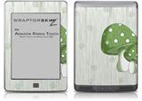 Mushrooms Green - Decal Style Skin (fits Amazon Kindle Touch Skin)